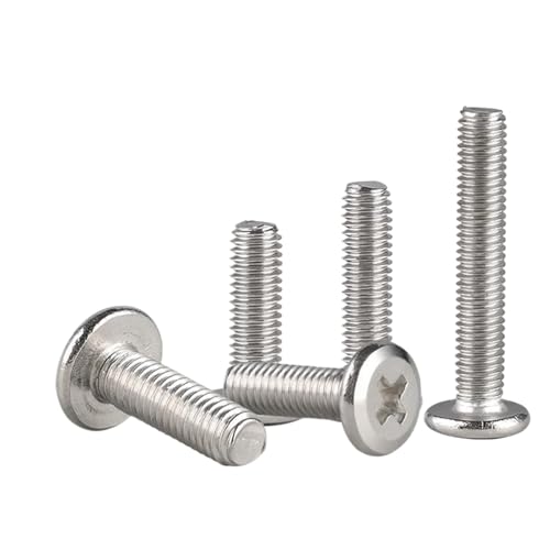 Senkkopf-Kreuzschrauben, M4, 304 Edelstahl, 20 Stück (Silber, 20Pcs-M4x30 mm) von Ateohwo