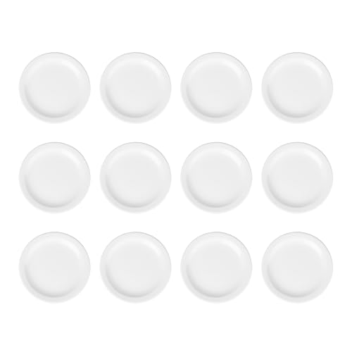 Olympia Athena Teller mit schmalem Rand, 205 mm (12 Stück), weißes Porzellan, Speiseteller-Set, Restaurantgeschirr, Essgeschirr – mikrowellengeeignet, CF362 von Olympia