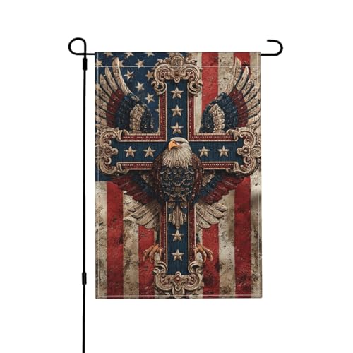 Gartenflagge, doppelseitig, 30,5 x 45,7 cm, Außendekoration, Jute, saisonale Hofflagge für den Außenbereich, Zuhause, Urlaub von Athjunss