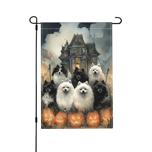 Hunde-Gartenflagge, doppelseitig, 30,5 x 45,7 cm, Außendekoration, Jute, saisonale Hofflagge für den Außenbereich, Zuhause, Urlaub von Athjunss