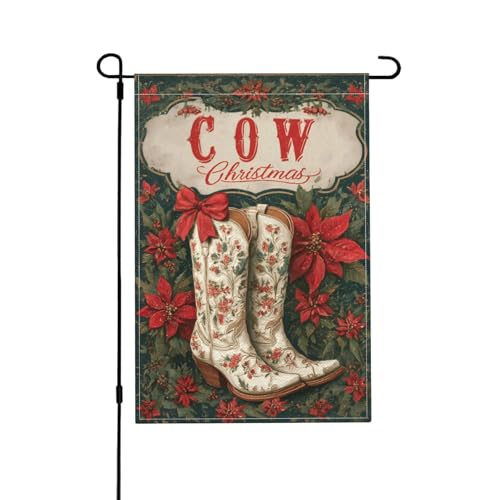 Western-Gartenflagge, doppelseitig, 30,5 x 45,7 cm, Außendekoration, Jute, saisonale Hofflagge für den Außenbereich, Zuhause, Urlaub von Athjunss