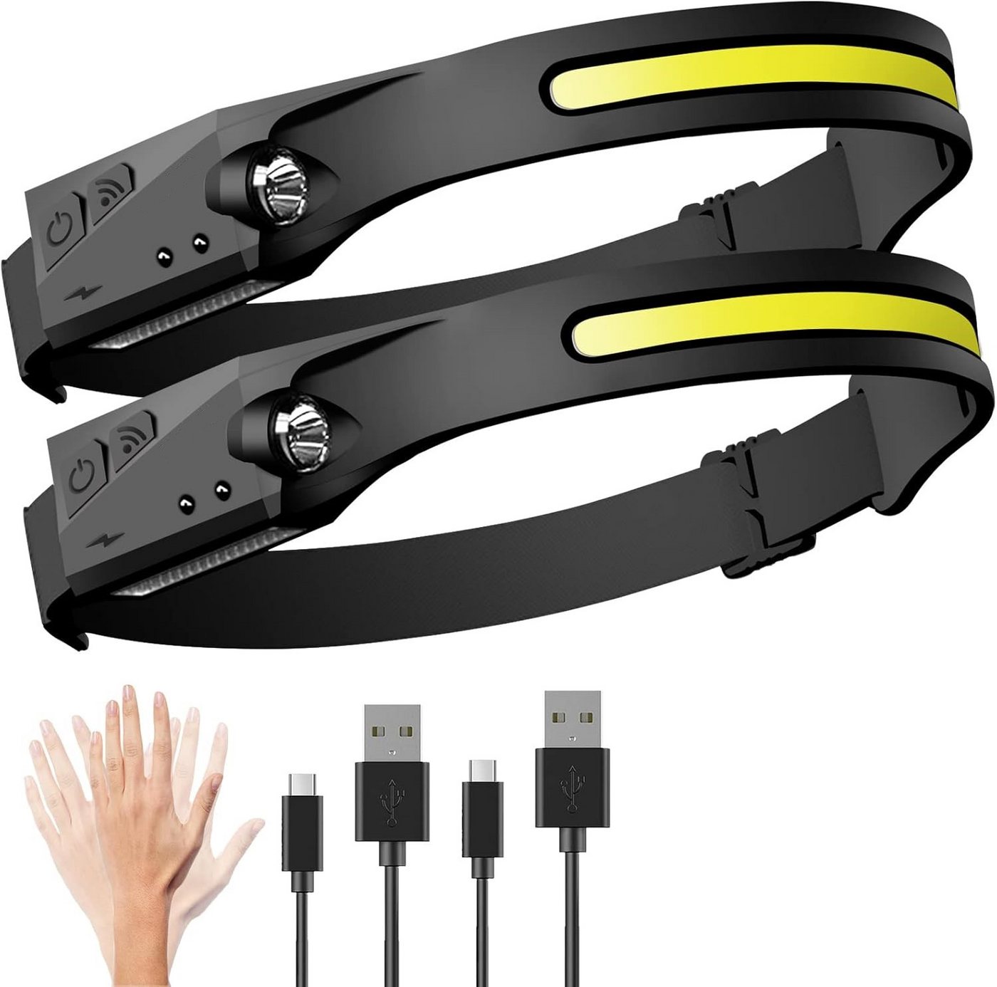 Athlix LED Stirnlampe Stirnlampen LED Sensor aufladbar Akku 5 Modi Taschenlampe, bis zu 6,5h Laufzeit, nur 97g schwer, IPX4 Wasserdicht Athlix LED Stirnlampe Stirnlampen LED Sensor aufladbar Akku 5 Modi Taschenlampe, bis zu 6,5h Laufzeit, nur 97g schwer, IPX4 Wasserdicht von Athlix