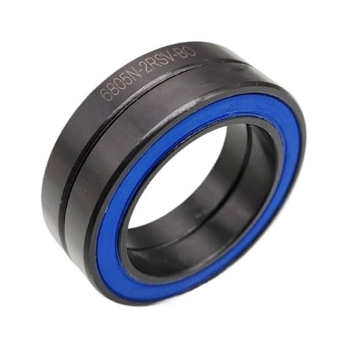 Lager, 2PCS 6805N-2RSV Lager 25x37x6mm ABEC-3 BB51|HT2 Keramik/Stahl Kugellager 6805N-2RSV-B0 (Stil: Stahlkugel, Größe: 25x37x6mm)(Color:Ceramic Ball) von AthuAh