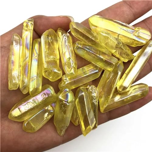 AtkitS 50g Gelb Titan Aura Lemurischen Kristall Zauberstab Punkt Kristall Stein Decor Natürliche Quarz Kristalle Wohnkultur AtkitS 50g Gelb Titan Aura Lemurischen Kristall Zauberstab Punkt Kristall Stein Decor Natürliche Quarz Kristalle Wohnkultur von AtkitS