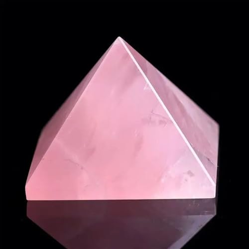AtkitS Natürliche rosa Rosenquarz Pyramide Kristall Punkt Reiki Wohnkultur(75-80mm) von AtkitS