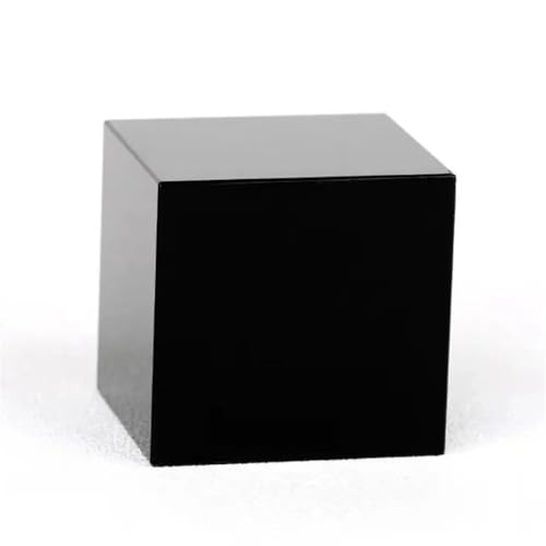 Meditation Natürlicher Kristall, schwarzer Obsidian, Quarz, Würfel, Kristalle, Stein, polierte Probe, Mineralien, Heimdekoration (Size : 2cm) von AtkitS