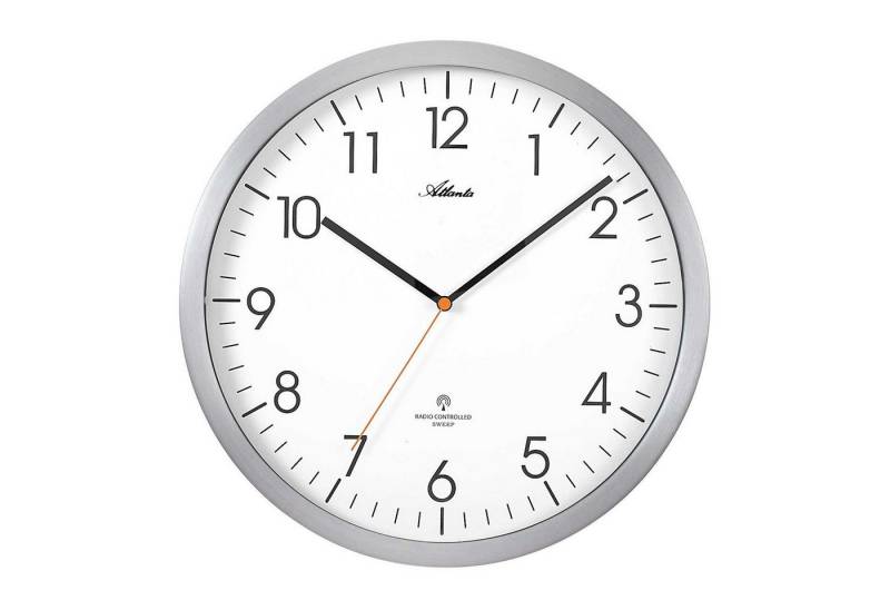 Atlanta Funkwanduhr Atlanta 4382/4 silber Funk-Wanduhr Metallgehäuse Atlanta Funkwanduhr Atlanta 4382/4 silber Funk-Wanduhr Metallgehäuse von Atlanta