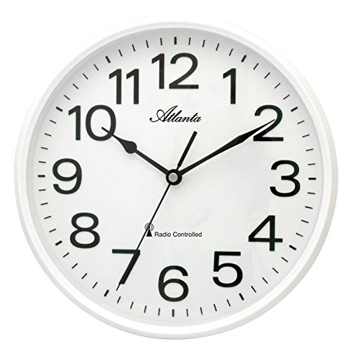 Atlanta Funkwanduhr Küchenuhr Funkgesteuert 26 cm Weiß - 4378-0 Atlanta Funkwanduhr Küchenuhr Funkgesteuert 26 cm Weiß - 4378-0 von Atlanta