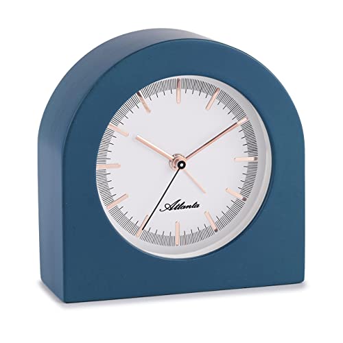 Atlanta 3105/5 Tischuhr Wecker mit lautlosem Quarzwerk Blau von Atlanta