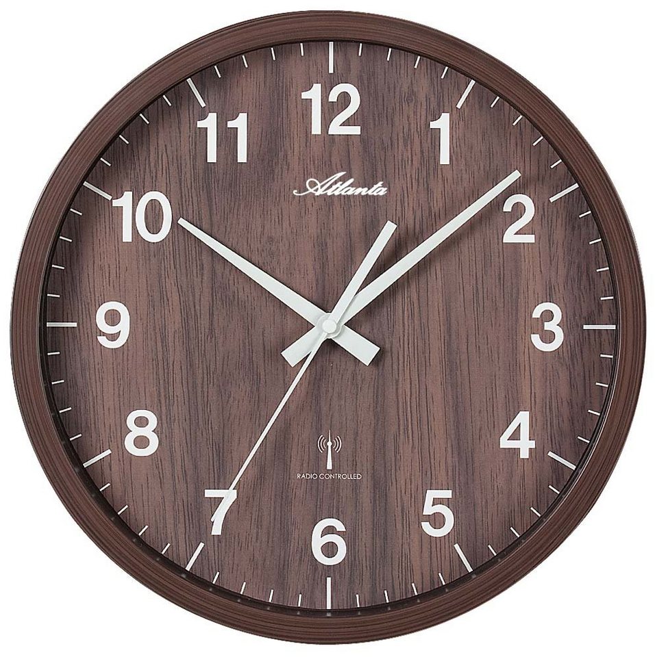 Atlanta Wanduhr klassisch Wanduhr Durchmesser 30,5 cm - Atlanta Modell: 4438/20 von Atlanta
