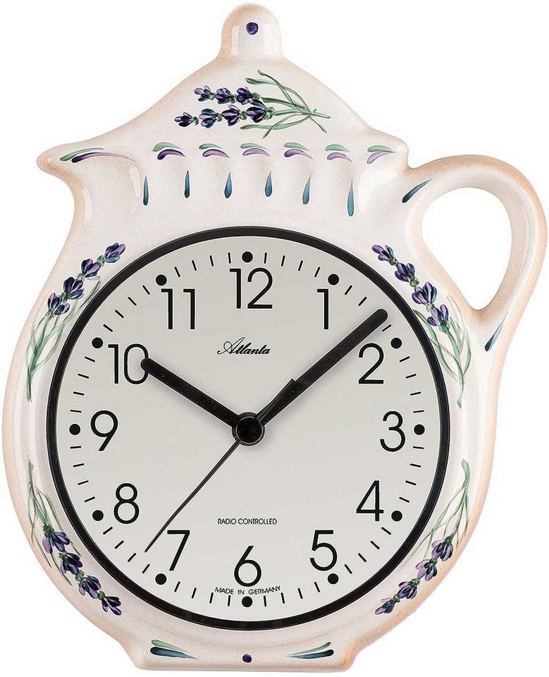 Atlanta Wanduhr klassische KÃ¼chenfunkuhr - Kanne - Atlanta Modell: 6025 von Atlanta