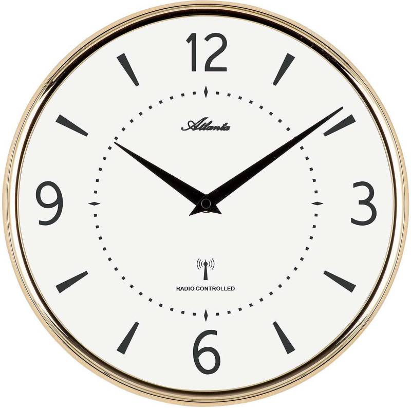 Atlanta Wanduhr moderne Funkwanduhr Durchmesser: 29 cm - Atlanta Modell: 4538/9 von Atlanta