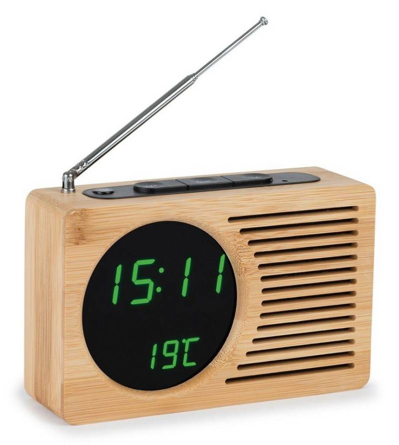 Atlanta Wecker Radiowecker Multifunktion Bambus von Atlanta