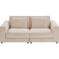 ATLANTIC home collection 2-Sitzer "Valan", XXL-Sitzfläche, mit Cord-Bezug, frei stellbar, mit Wellenunterfederung von Atlantic Home Collection
