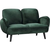 ATLANTIC home collection 2-Sitzer "Ben", mit Wellenunterfederung, Massivholzfüße, frei im Raum stellbar von Atlantic Home Collection