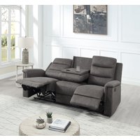 ATLANTIC home collection 3-Sitzer "Cliff mit 2 Relaxfunktionen", Federkern und Becherhaltern in klappbarer Mittelkonsole von Atlantic Home Collection