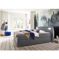 ATLANTIC home collection Boxspringbett "REX LED", inklusive LED-Beleuchtung und Topper von Atlantic Home Collection