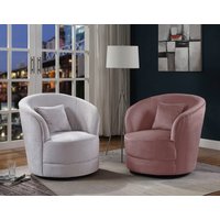 ATLANTIC home collection Drehsessel "Colin", 360Â frei drehend, in Samtveloursbezug, inkl. Zierkissen von Atlantic Home Collection