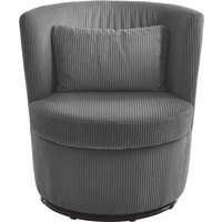 ATLANTIC home collection Drehsessel "Keno", 360-Grad drehbarer Cordsessel, inkl. einem Zierkissen im Originalbezug von Atlantic Home Collection