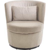 ATLANTIC home collection Drehsessel "Keno", 360-Grad drehbarer Cordsessel, inkl. einem Zierkissen im Originalbezug von Atlantic Home Collection