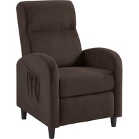 ATLANTIC home collection Relaxsessel "Tom", mit Relaxfunktion, inklusive seitlicher Tasche, TV-Sessel mit Funktion von Atlantic Home Collection