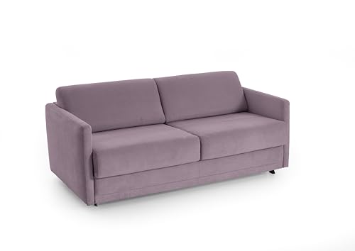 ATLANTIC home collection Schlafsofa Limone, hochwertig gepolstert, Flieder, Dauerschläfer mit 140/200 Liegefläche, 181x93x90 cm, BxTxH: 181x93x80cm von Atlantic Home Collection