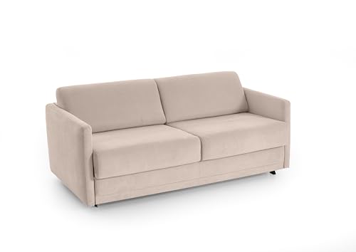 ATLANTIC home collection Schlafsofa Limone, hochwertig gepolstert, beige, Dauerschläfer mit 140/200 Liegefläche, 193x93x90 cm, BxTxH: 181x93x80cm von Atlantic Home Collection