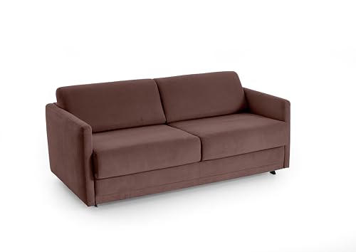 ATLANTIC home collection Schlafsofa Limone, hochwertig gepolstert, braun, Dauerschläfer mit 140/200 Liegefläche, 193x93x90 cm, BxTxH: 181x93x80cm von Atlantic Home Collection