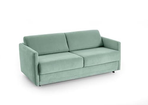 ATLANTIC home collection Schlafsofa Limone, hochwertig gepolstert, mintgrün, Dauerschläfer mit 140/200 Liegefläche, 181x93x80 cm, BxTxH: 181x93x80cm von Atlantic Home Collection