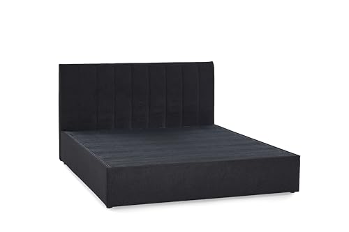 Atlantic Home Collection Boxbett ALVA ohne Matratze oder Topper, Schwarz, 140 x 200 cm von Atlantic Home Collection