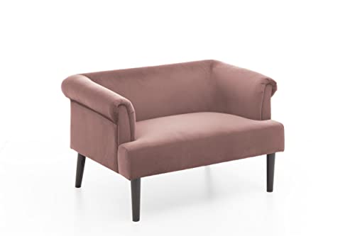 Atlantic Home Collection Charlie Loveseats, Massivholz, (1) Rosa, 118/85/88 cm von Atlantic Home Collection