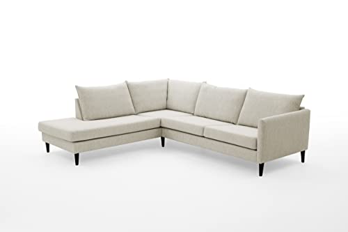Atlantic Home Collection Ecksofa mit Ottomane Links von Atlantic Home Collection