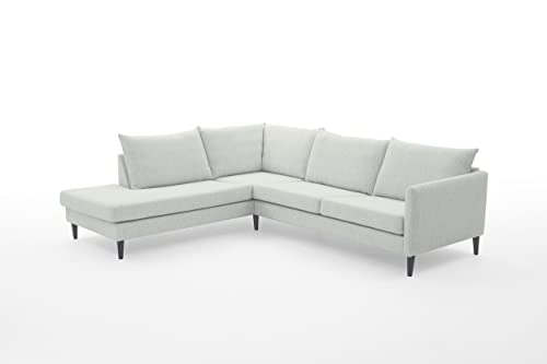 Atlantic Home Collection Ecksofa Rekvik, Ecke Links, Grau, Breite x Tiefe x Höhe: 258 x 90/221 x 79 cm von Atlantic Home Collection