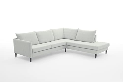 Atlantic Home Collection Ecksofa Rekvik, Ecke rechts, Grau, Breite x Tiefe x Höhe: 258 x 90/221 x 79 cm von Atlantic Home Collection