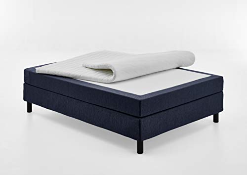 Atlantic Home Collection Happy Boxbett ohne Kopfteil, 7-Zonen Taschenfederkern- Matratzen, Härtegrad H3, Stoff, Blau, 120/200 cm, Liegehöhe ca. 58 cm Atlantic Home Collection Happy Boxbett ohne Kopfteil, 7-Zonen Taschenfederkern- Matratzen, Härtegrad H3, Stoff, Blau, 120/200 cm, Liegehöhe ca. 58 cm von Atlantic Home Collection