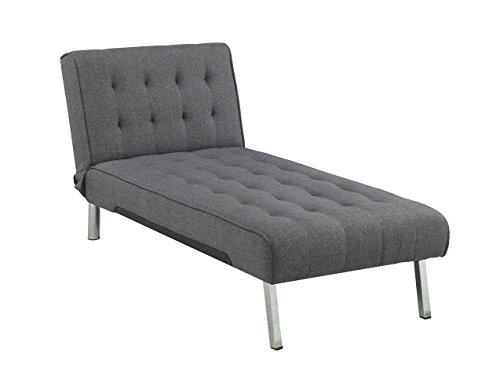 Atlantic Home Collection Liege mit Relax- und Schlaffunktion PIERRE, Chaiselongue, Stoff, Grau von Atlantic Home Collection