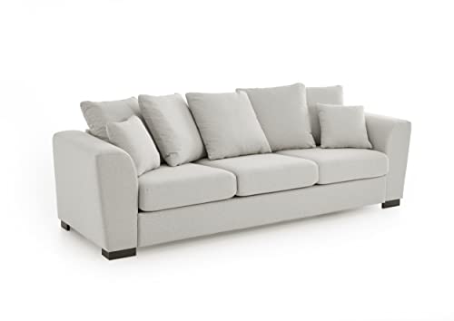 ATLANTIC home collection Mississipi 3-Sitzer Sofa Mississippi, 266/91/84 cm, Beige von Atlantic Home Collection