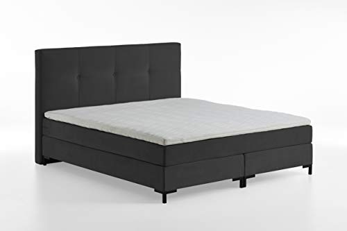 Atlantic Home Collection Romy Boxspringbett mit klassischen Kopfteil, Taschenfederkernmatratze, Härtegrad 3, inklusive Topper, Anthrazit, 180 x 200 cm Atlantic Home Collection Romy Boxspringbett mit klassischen Kopfteil, Taschenfederkernmatratze, Härtegrad 3, inklusive Topper, Anthrazit, 180 x 200 cm von Atlantic Home Collection