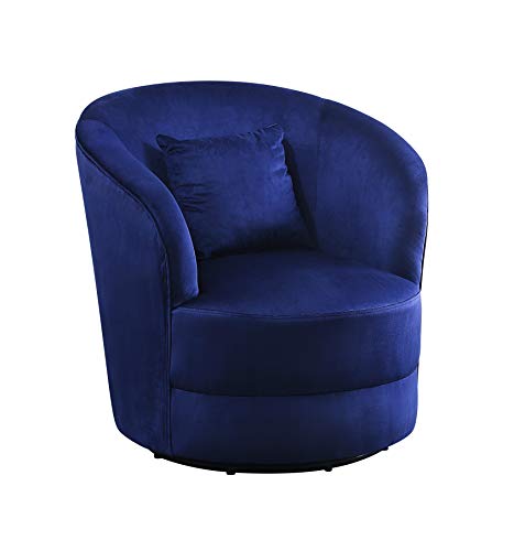 Atlantic Home Collection Sessel Colin, 360Grad, Polyester, Blau, BxTxH: 84cm x 85cm x 84 cm von Atlantic Home Collection