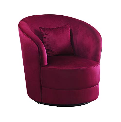 Atlantic Home Collection Sessel Colin, 360Grad, Polyester, Rot, BxTxH: 84cm x 85cm x 84 cm von Atlantic Home Collection