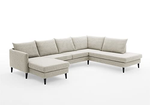 Atlantic Home Collection Wohnlandchaft mit Ecke rechts und Longchair Links von Atlantic Home Collection