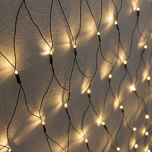 Koopman 320er LED Lichternetz 3x1.5m Warmweiß, Indoor & Outdoor, Lichterkette, Christbaumlichterkette, Weihnachtsbeleuchtung von Self Import Agencies