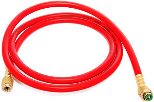 Klimaanlage Split R410a / R32 Füllschlauch 1,5m 1/4 SAE 5/16 rot von Atlantis Klimazubehör