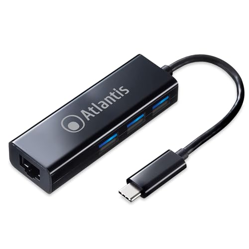 ATLANTIS Adapter A04-tc_LAN+hb von USB-Typ C zu LAN + USB-3.0 mit 3 Ports. ATLANTIS Adapter A04-tc_LAN+hb von USB-Typ C zu LAN + USB-3.0 mit 3 Ports. von Atlantis