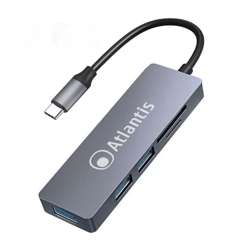 Atlantis A04-TC_CR+HB Adapter 5 in 1 Typ-C auf HUB 3 USB 3.0 Ports + Card Reader A04-TC_CR+HB Atlantis A04-TC_CR+HB Adapter 5 in 1 Typ-C auf HUB 3 USB 3.0 Ports + Card Reader A04-TC_CR+HB von Atlantis