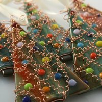 Draht Gewickelt Baum Verschmolzen Glas Ornament | Ready To Ship Draht Gewickelt Baum Verschmolzen Glas Ornament | Ready To Ship von AtlantisDesigns