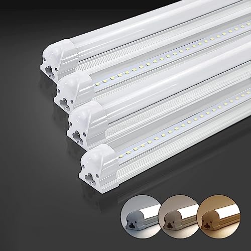 Atlaz 4er-Pack LED Röhre 120cm Leuchtstoffröhre, 18W 1900lm 4000K Neutralweiß Deckenlampe, durchverdrahtet und erweiterbare T8 LED Deckenleuchte für Büro Werkstatt Keller Shop von Atlaz