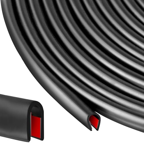 ​​Atliberswo Kantenschutzprofil für Bleche - Selbstklebend 6m × 1.6mm | U-Profil EPDM Gummidichtung Schwarz | Wasserdicht & Kratzschutz für Autotüren, Fenster, Metallplatten​​ von Atliberswo