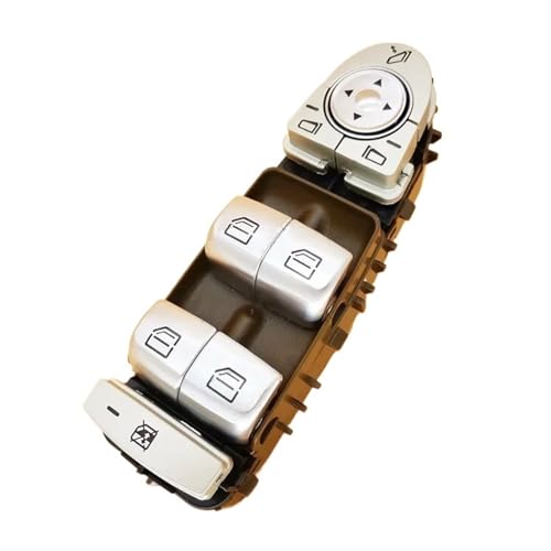 Fensterheber Schalter Schalttaste Für C180 Für C200 Für 4MATIC Master Fenster Control Schalter Taste 2059056811 A2059056811 2059051513(Brown Style 1) von Atmophe