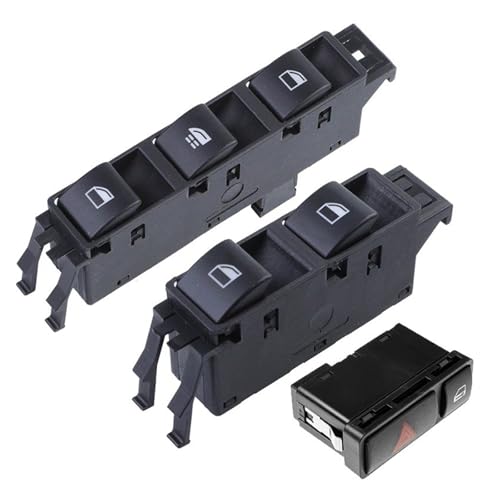 Fensterheber Schalter Schalttaste Für E46 Für 318Ci Für 325Ci Auto Master Fensterheber Schalter Taste 3 Serie 61316902183 61318368920 61316902178(A set) von Atmophe